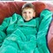 Bouncybands Soft Fleece Weighted 7lb Small Sensory Blanket for Kids, 56in. x 36in. LPWB7BU - alternate 5